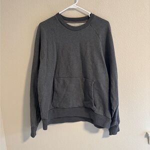 Everlane Men's Charcoal Crewneck Sweatshirt